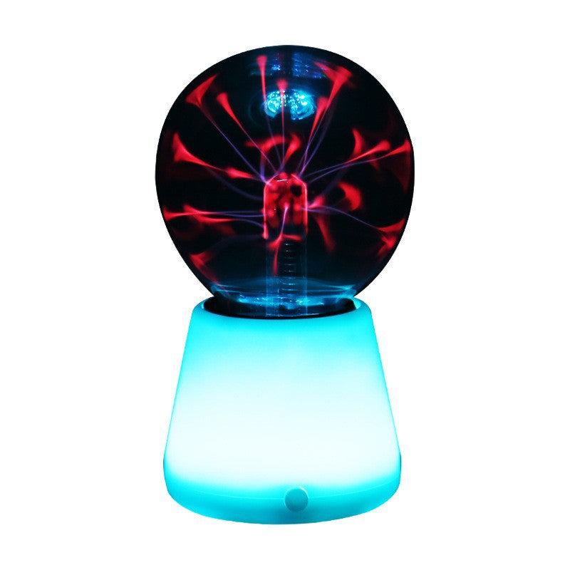 3.5 Inch Plasma Ball Lamp - Touch and Sound Sensitive Electric Globe with Lightning Effects - Plug-in Energy Ball for Parties, Room Decor, and STEM Learning - Static Electricity Sphere for Kids