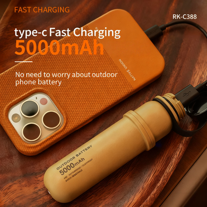 New portable camping lantern with power bank