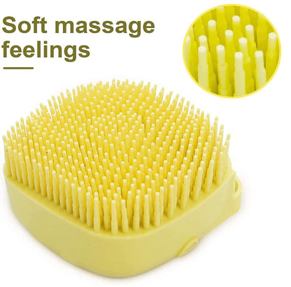 Pet Bath Massage Brush Puppy Dog Cat Grooming Cleaning Soft