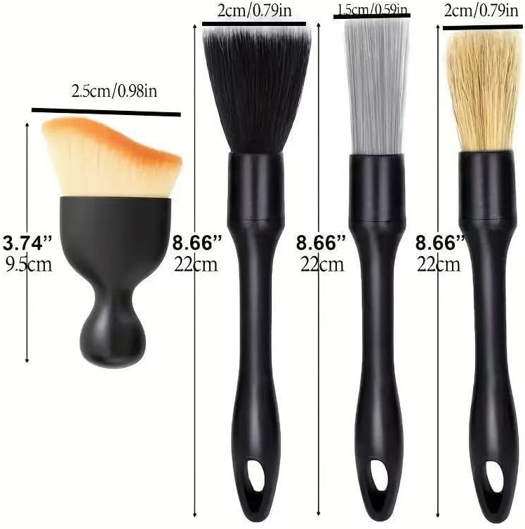 🎁Today's special offer 4-piece car wash wheel brush set