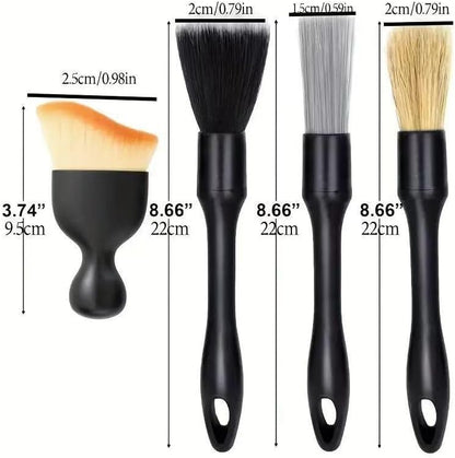 🎁Today's special offer 4-piece car wash wheel brush set