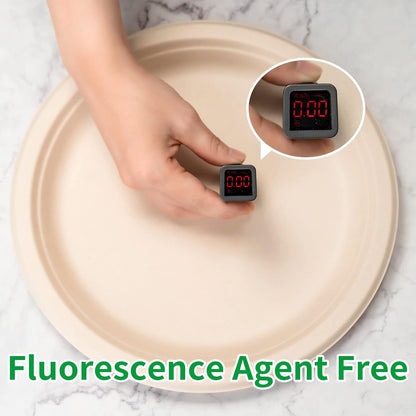 Disposable Paper Plates 9 Inch [Pack of 100], Durable Biodegradable Paper Plates, Eco-Friendly Compostable