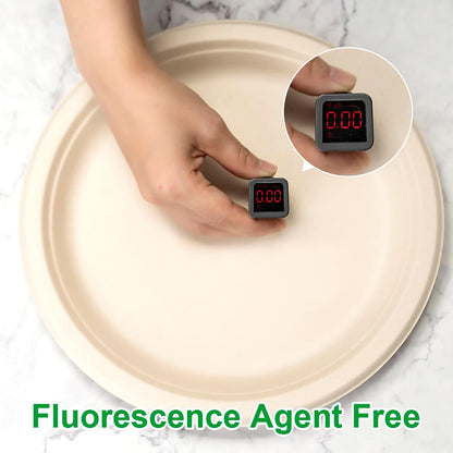 Disposable Paper Plates 9 Inch [Pack of 100], Durable Biodegradable Paper Plates, Eco-Friendly Compostable