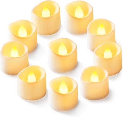 24 flickering flameless candles, simulated LED tea candles, suitable for various festival and event venues.