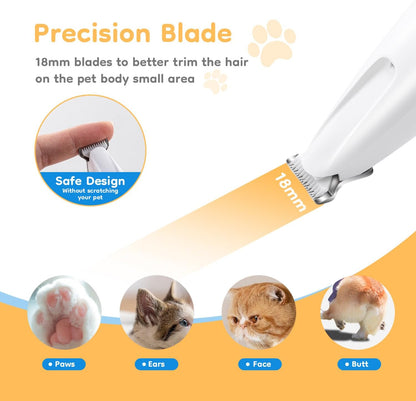 Pet Micro Precision Trimmer, Multifunctional Pet Hair Trimmer