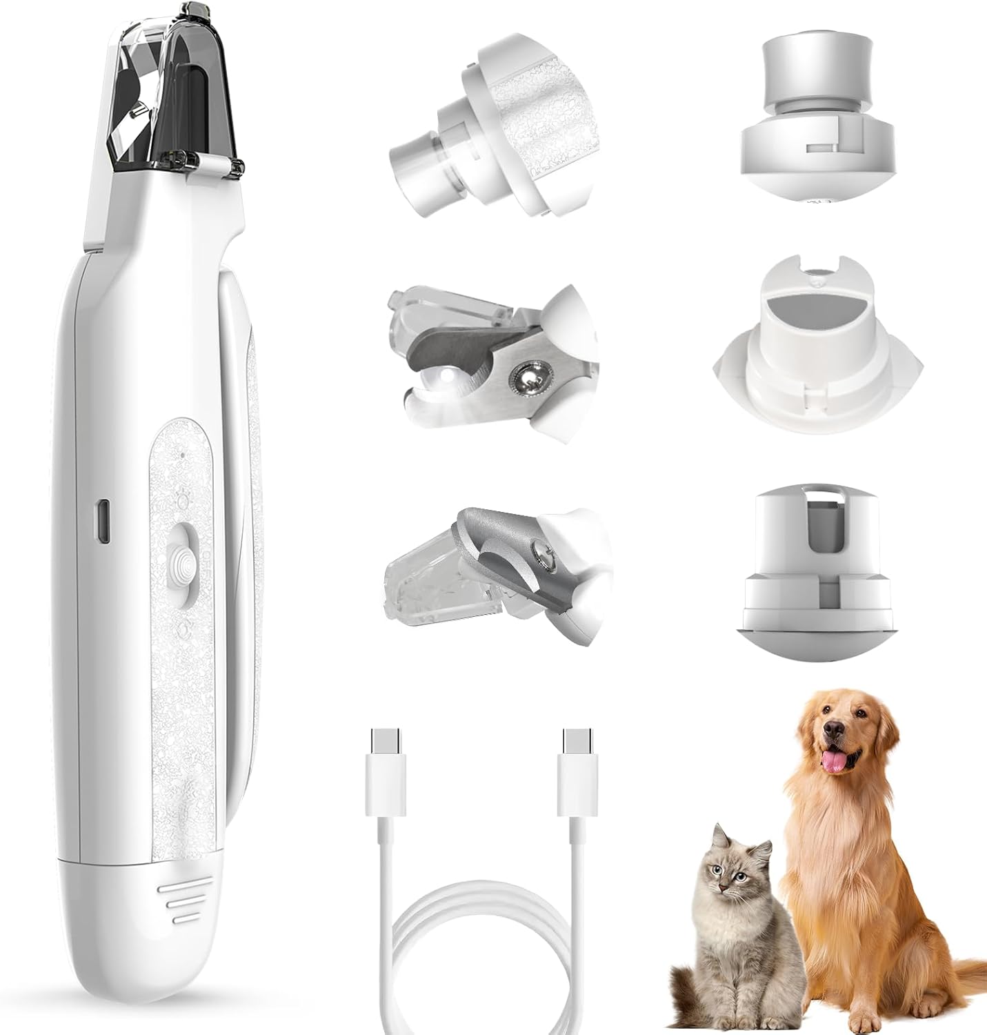 Pet Nail Clippers and Cat Nail Clippers Trimmer with LED Light