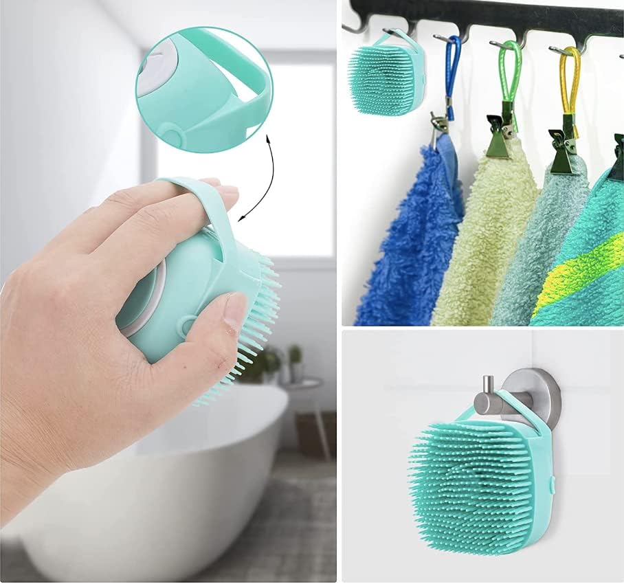 Pet Bath Massage Brush Puppy Dog Cat Grooming Cleaning Soft