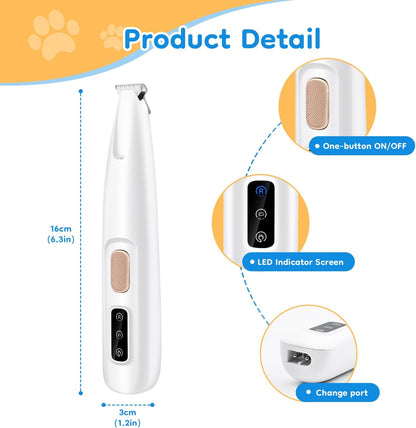 Pet Micro Precision Trimmer, Multifunctional Pet Hair Trimmer