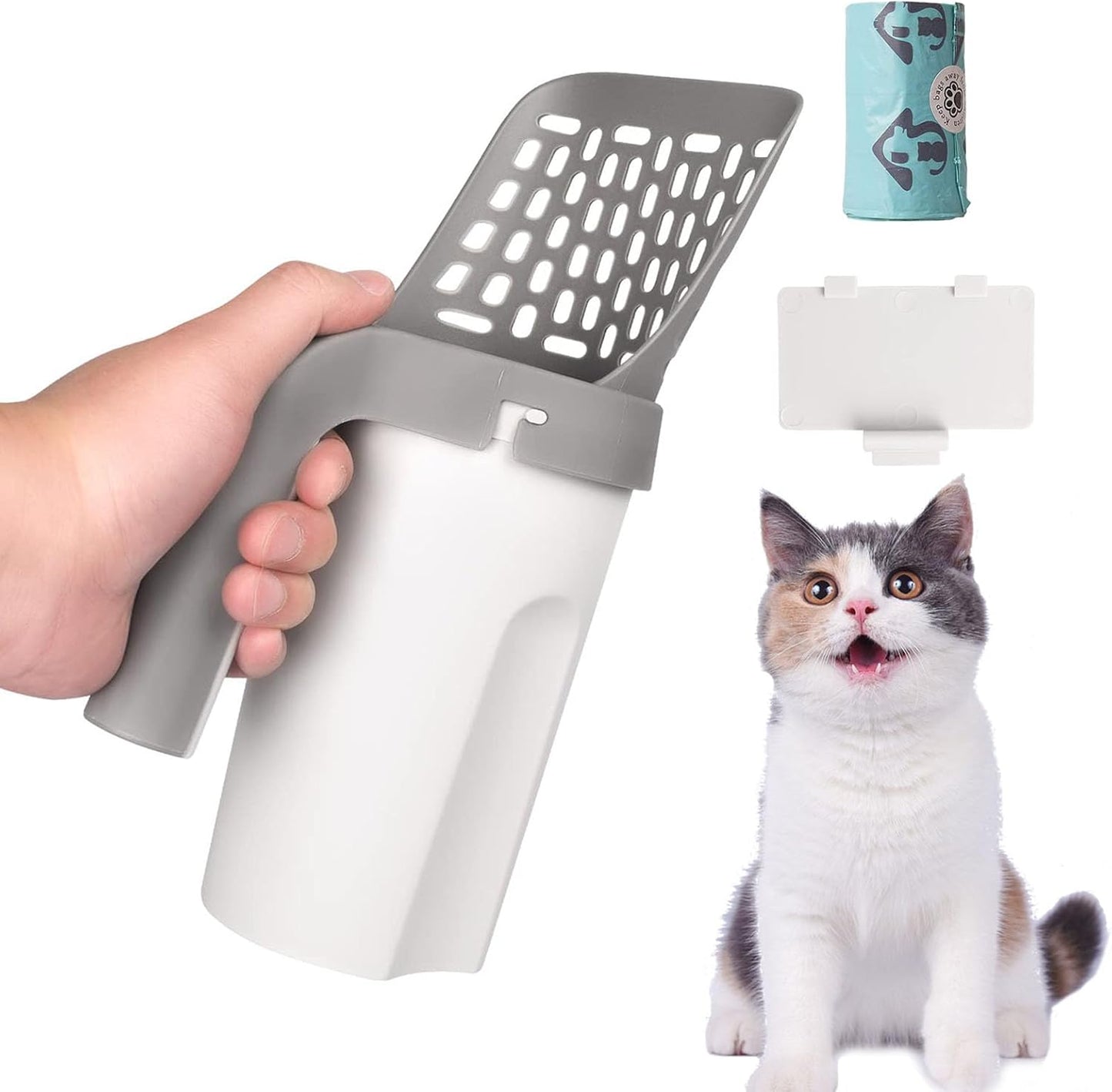 Today's special offer: integrated cat litter scoop and cat poop picker