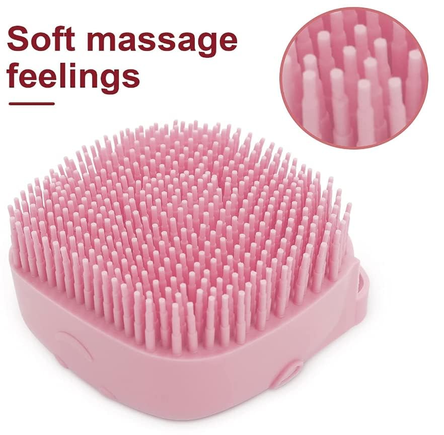 Pet Bath Massage Brush Puppy Dog Cat Grooming Cleaning Soft