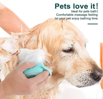 Pet Bath Massage Brush Puppy Dog Cat Grooming Cleaning Soft
