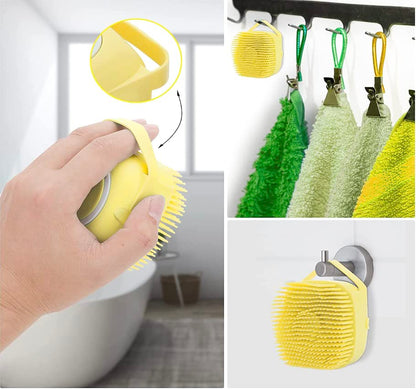 Pet Bath Massage Brush Puppy Dog Cat Grooming Cleaning Soft