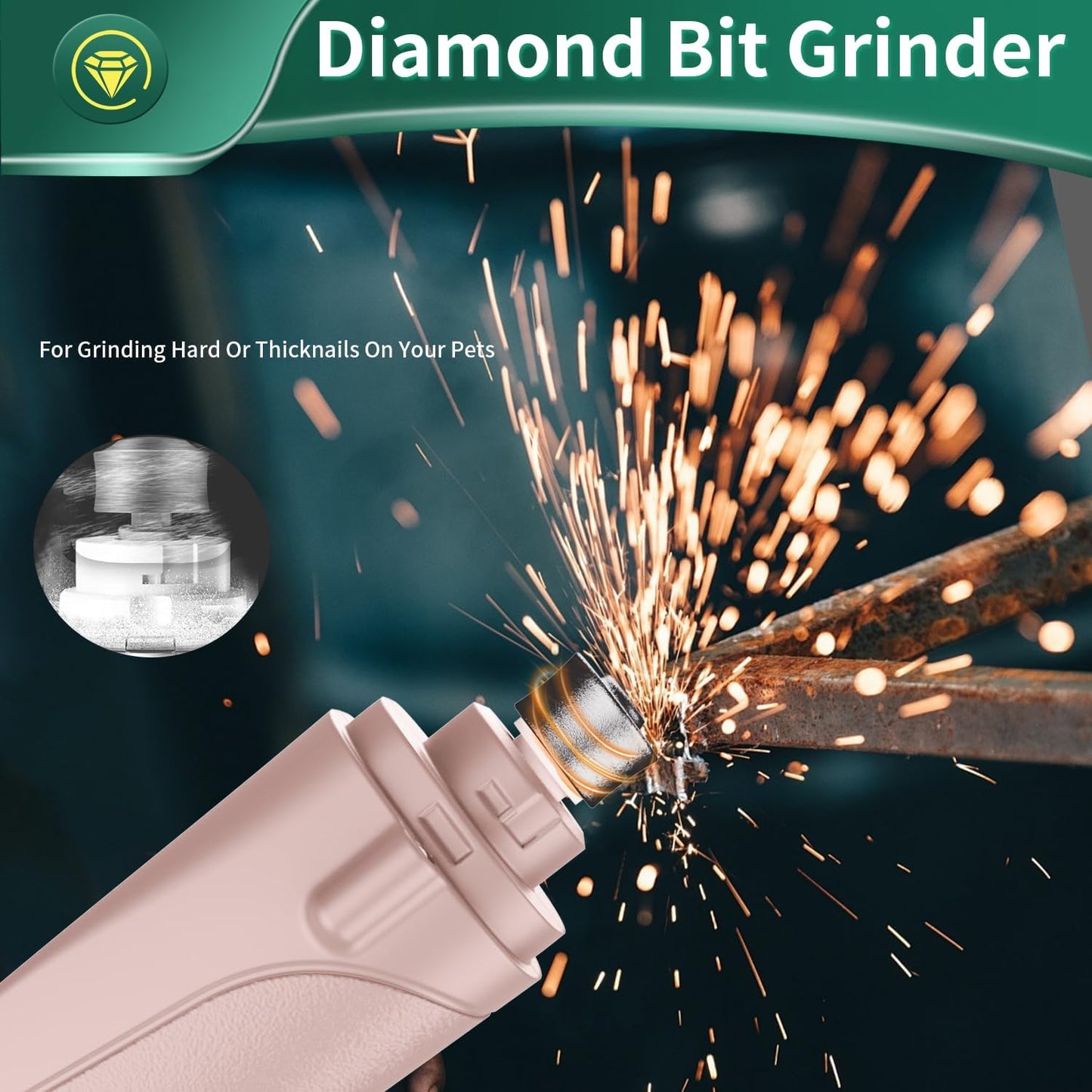 Pet Nail Clippers and Cat Nail Clippers Trimmer with LED Light