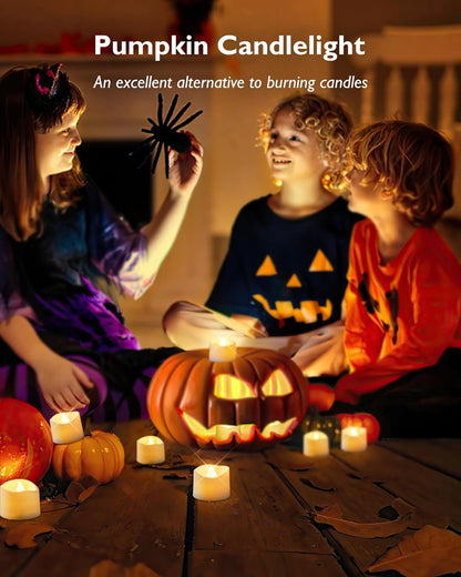 24 flickering flameless candles, simulated LED tea candles, suitable for various festival and event venues.