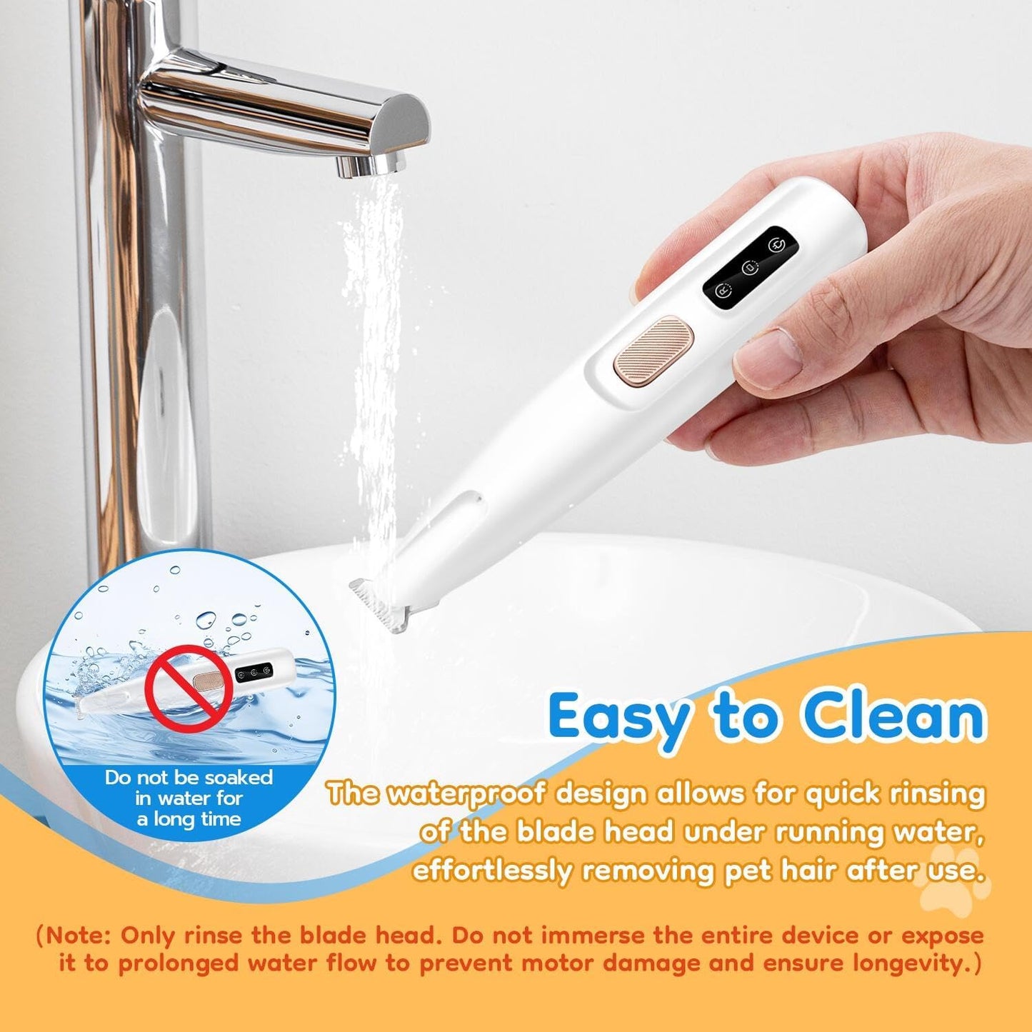 Pet Micro Precision Trimmer, Multifunctional Pet Hair Trimmer