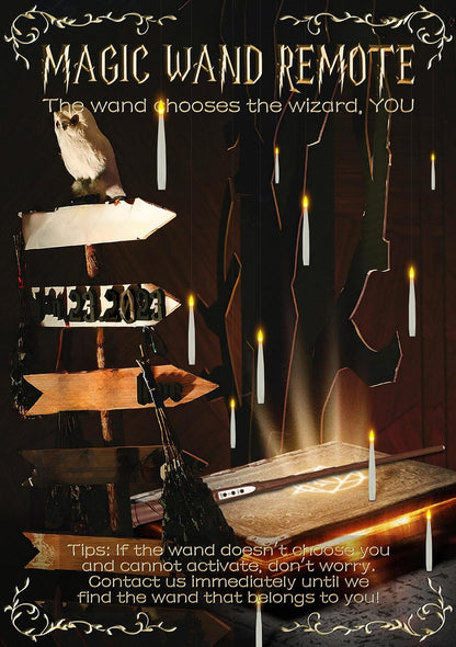 🎅Christmas 🎁Decoration 14 Pieces Floating Candles, Battery Operated Window LED Candles with Wand Remote Control