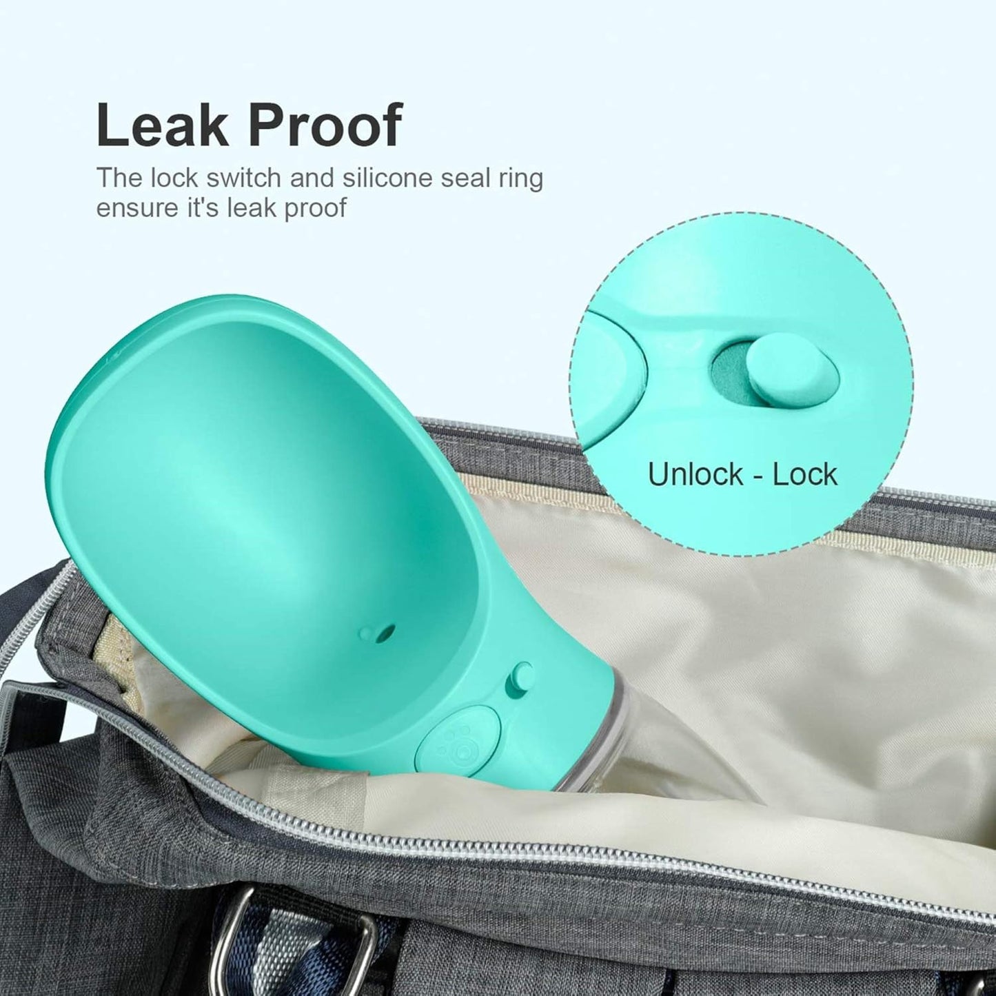 Portable Pet Travel Water Bottle for Cats and Dogs