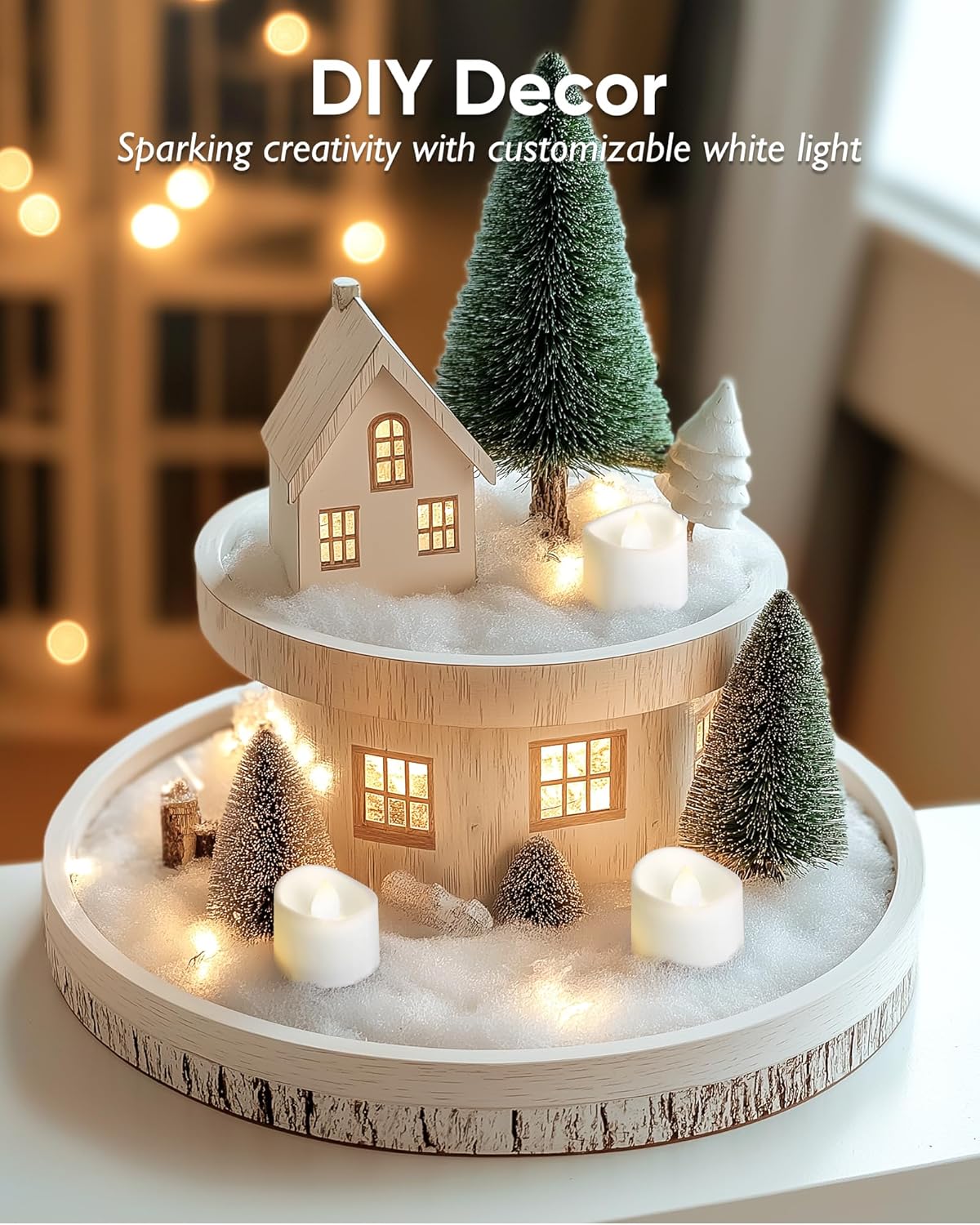 24 flickering flameless candles, simulated LED tea candles, suitable for various festival and event venues.