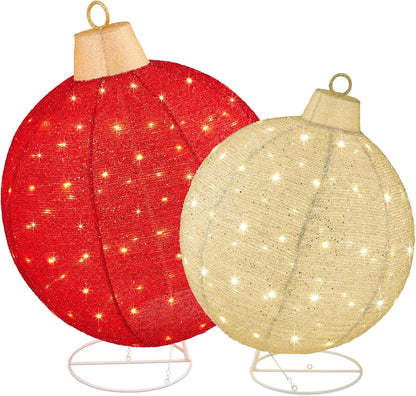 Holiday Special Offer: 50% Off Two-Piece Light-Up Pop-Up Outdoor Christmas Ornament Set
