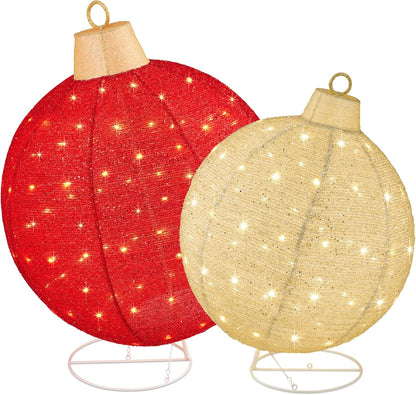 Holiday Special Offer: 50% Off Two-Piece Light-Up Pop-Up Outdoor Christmas Ornament Set