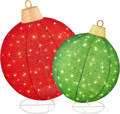 Holiday Special Offer: 50% Off Two-Piece Light-Up Pop-Up Outdoor Christmas Ornament Set