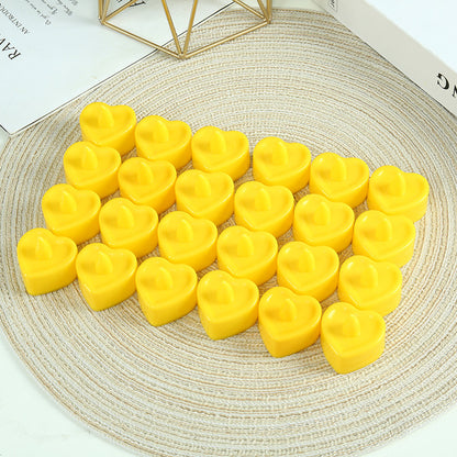 24 flickering flameless candles, simulated LED tea candles, suitable for various festival and event venues.