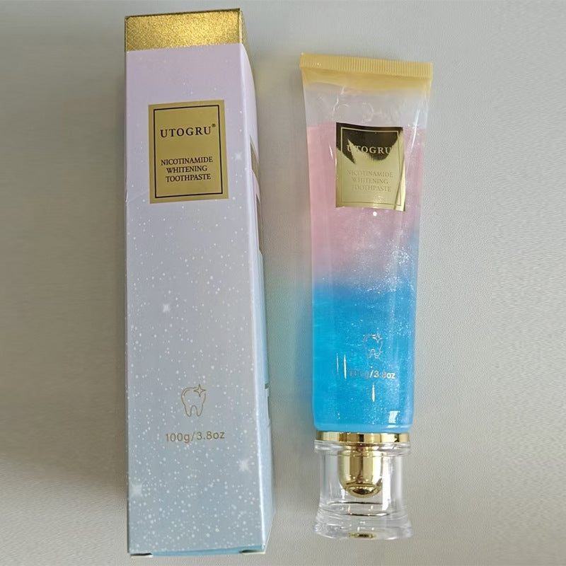 👉Niacinamide whitening dual-color toothpaste removes yellowing and bad breath from teeth.