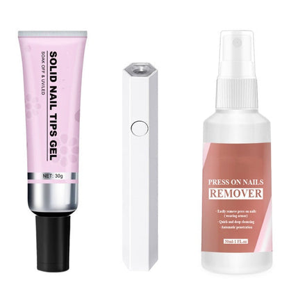 Hot selling-Magic Solid Nail Glue Kit 3-In-1 Nail Art Kits