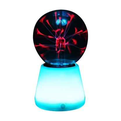 3.5 Inch Plasma Ball Lamp - Touch and Sound Sensitive Electric Globe with Lightning Effects - Plug-in Energy Ball for Parties, Room Decor, and STEM Learning - Static Electricity Sphere for Kids