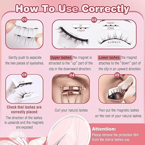 Last Day Buy 1 Get 1 Free!! Reusable Premium Magnetic Eyelashes with Applicator