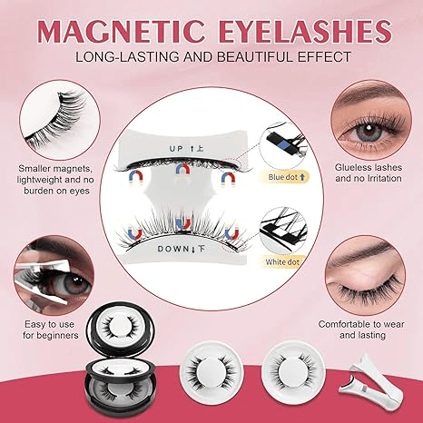 Last Day Buy 1 Get 1 Free!! Reusable Premium Magnetic Eyelashes with Applicator