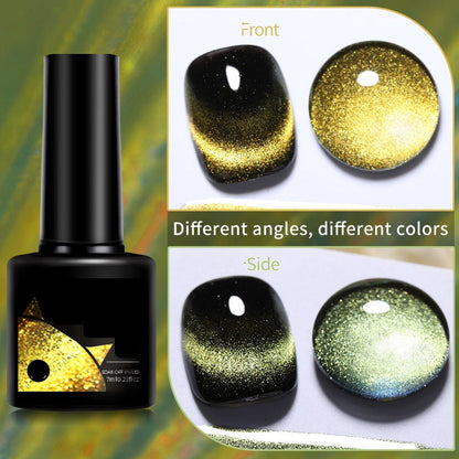 Christmas Gift idea 49 OFF Glitter Rainbow Cat Eye Gel Nail Polish