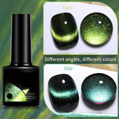 Christmas Gift idea 49 OFF Glitter Rainbow Cat Eye Gel Nail Polish